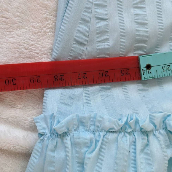 Vintage Juliet Sleeve Robin-Egg Blue Maxi Dress - Picture 14 of 16